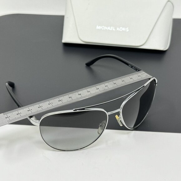 Michael Kors San Jose MK1054 Aviator Silver Sunglasses 60 [] 14-130 main image 5